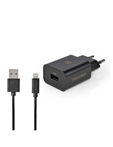 NEDIS CARGADOR |1X 2.4 A |USB-A | LIGHTNING DE...