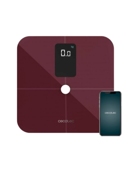 CECOTEC BASCULA DE BAÑO SURFACE PRECISION 10400 SMART HEALTHY VISION GARNET 04261