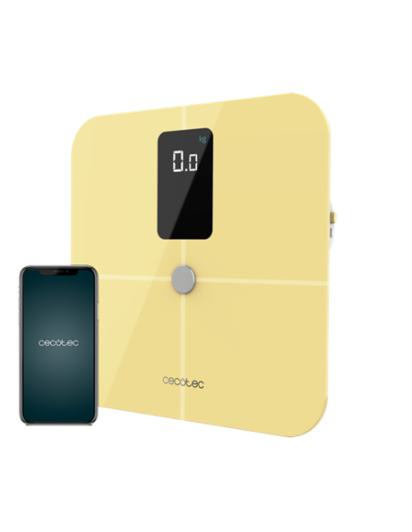CECOTEC BASCULA DE BAÑO SURFACE PRECISION 10400 SMART HEALTHY VISION YELLOW 04263