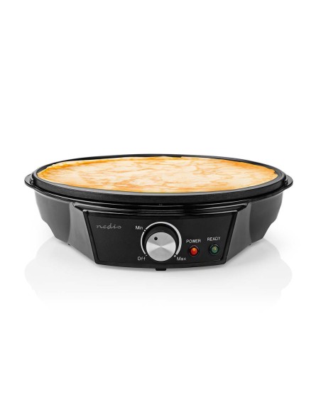 NEDIS CREPERA | DIAMETRO: 300 MM | 1200 W  | AJUSTE DE TEMPERATURA | LUZ INDICADORA | NEGRO | METAL