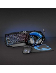 NEDIS KIT GAMING COMBO|4-EN-1|TECLADO/HEADSET/RATÓN...