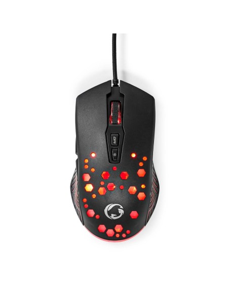 NEDIS RATÓN GAMING |CABLE1,5M| DPI AJUSTABLE |BOTONES: 7 PROGRAMABLES |DIESTRO RGB