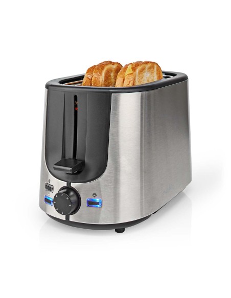 NEDIS TOSTADORA | 2 RANURAS | NIVELES DE BROWNIN 7 | FUNCION DE DESCONGELAMIENTO | ESTANTE BOLLOS