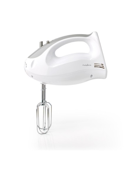 NEDIS BATIDORA MEZCLADORA | 200 W | 5 AJUSTES DE VELOCIDAD | FUNCION TURBO |  BLANCO / GRIS