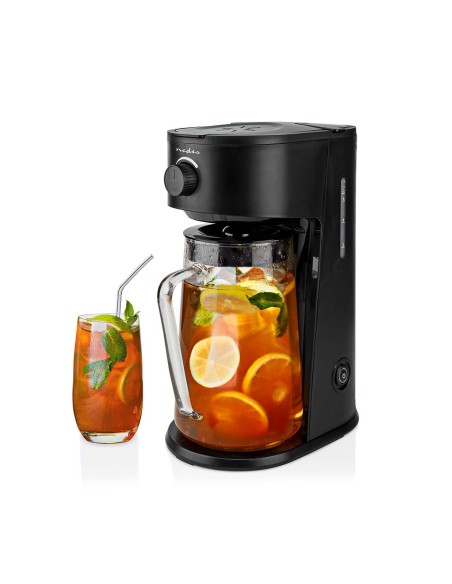 NEDIS MAQUINA DE CAFE & TE HELADO | CAFE FILTRADO | 2.5 L | 6 COPAS | NEGRO