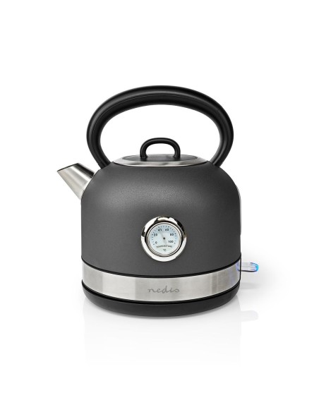 NEDIS HERVIDOR ELECTRICO |1.7 L |ACERO INOX |GRIS/ROTABLE 360 GRADOS |CONTROLADOR STRIX®