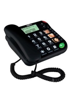 MAXCOM TELEFONO FIJO  KXT480  BLACK