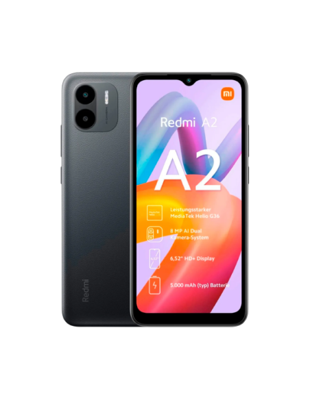 XIAOMI REDMI A2 6,52"  HD+ 2GB/32GB 5MP/8MP LIGHT BLACK