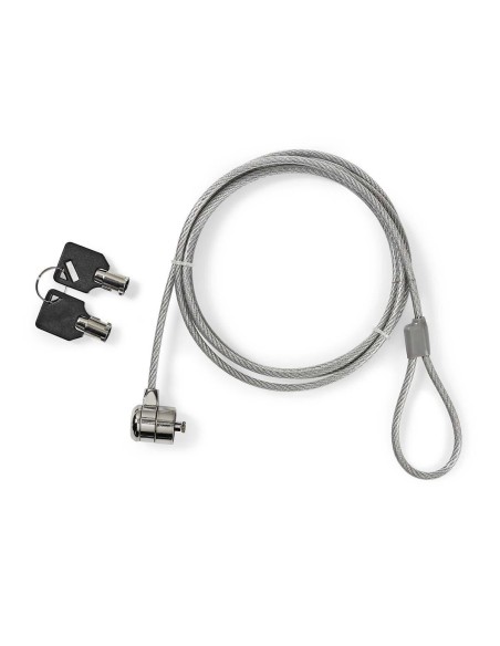 NEDIS CANDADO PARA PORTÁTIL | TIPO DE BLOQUEO: LLAVE | 1.80 M | METAL..