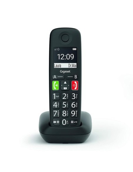 GIGASET TELEFONO DECT E290 TECLAS GRANDES BLACK