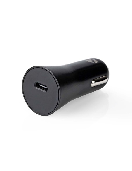 NEDIS CARGADOR DE COCHE | 3,0 A  | 1 SALIDA | USB-C™ CABLE FIJO |BLISTER | NEGRO